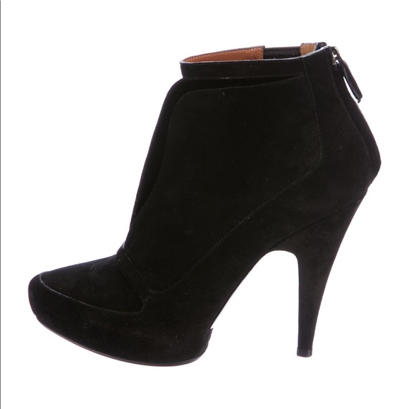 Givenchy Shoes - Givenchy Suede Platform Booties